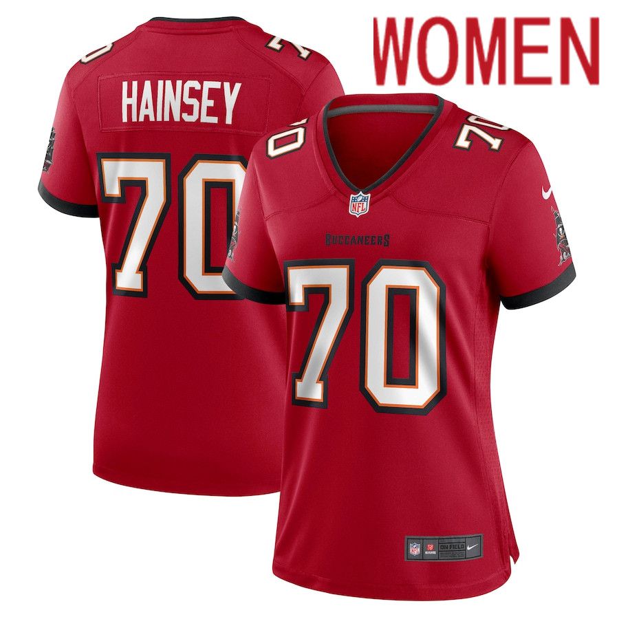 Women Tampa Bay Buccaneers #70 Jose Borregales Nike Red Game NFL Jersey